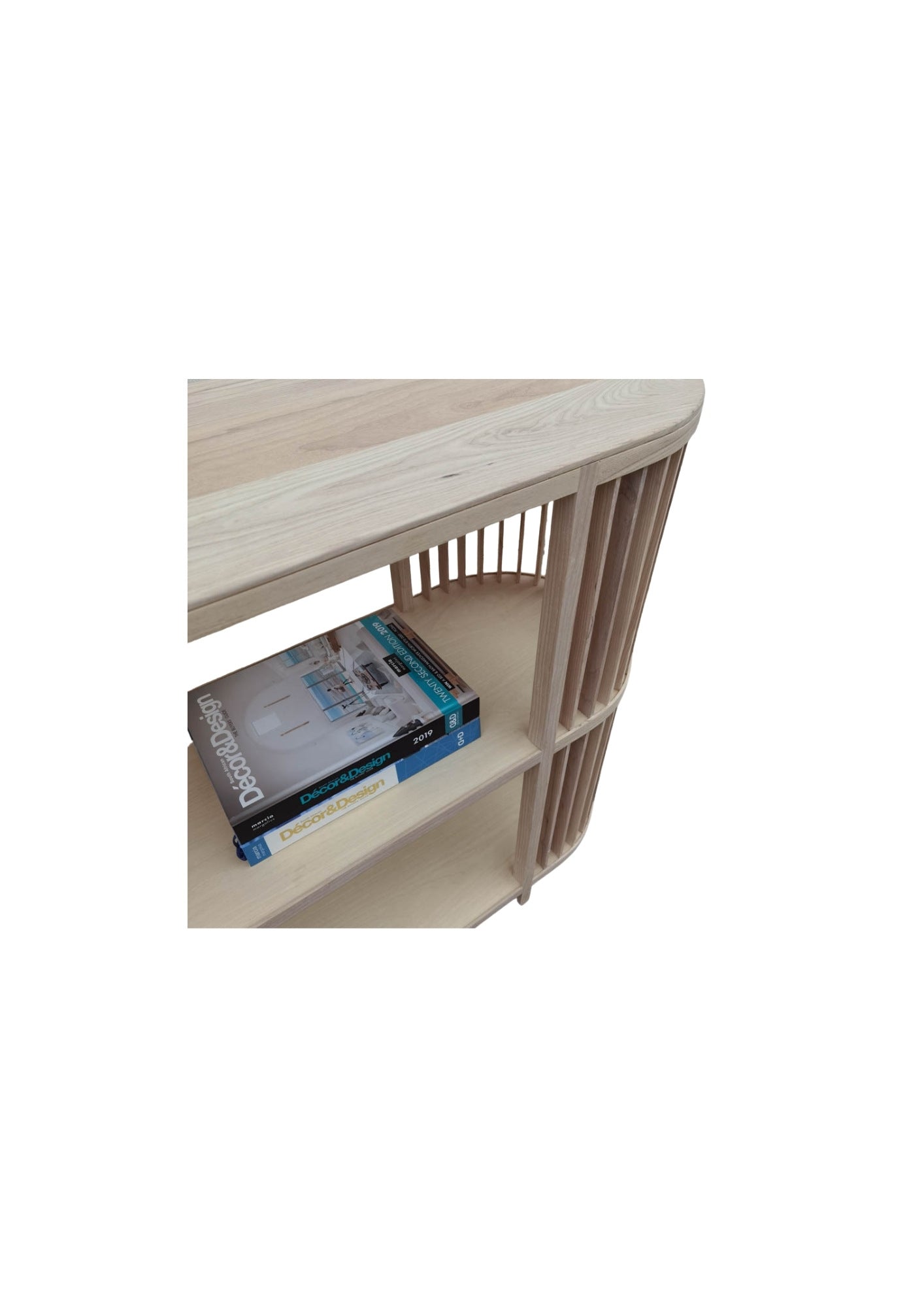 Reed Console 136cm - White Linen Pine