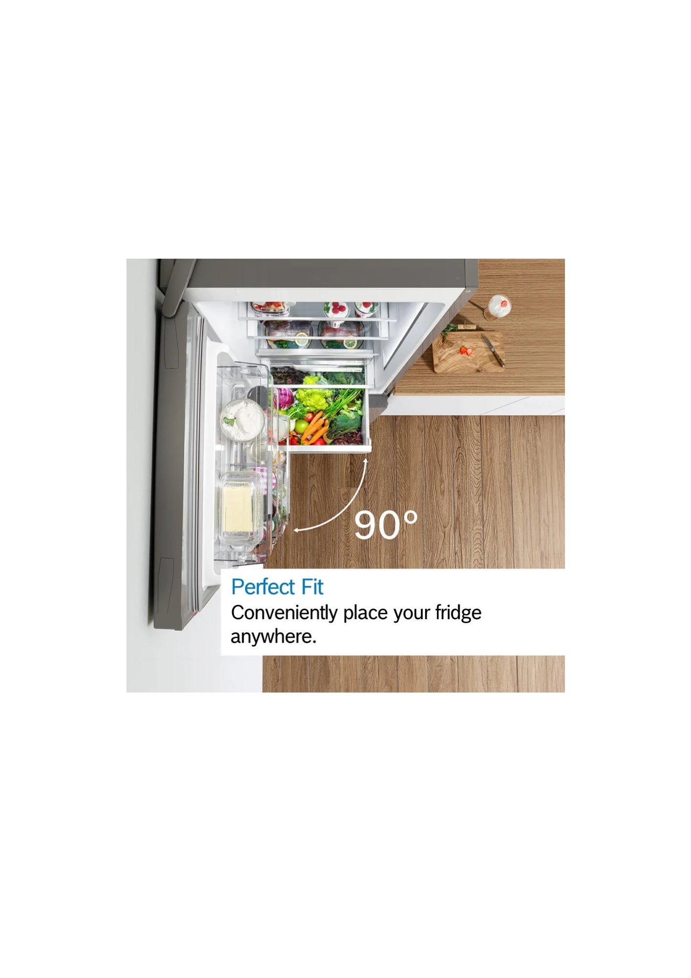 Bosch 264L Series 2 Freestanding Fridge-Freezer – Stainless Steel KGV33NL1AZ