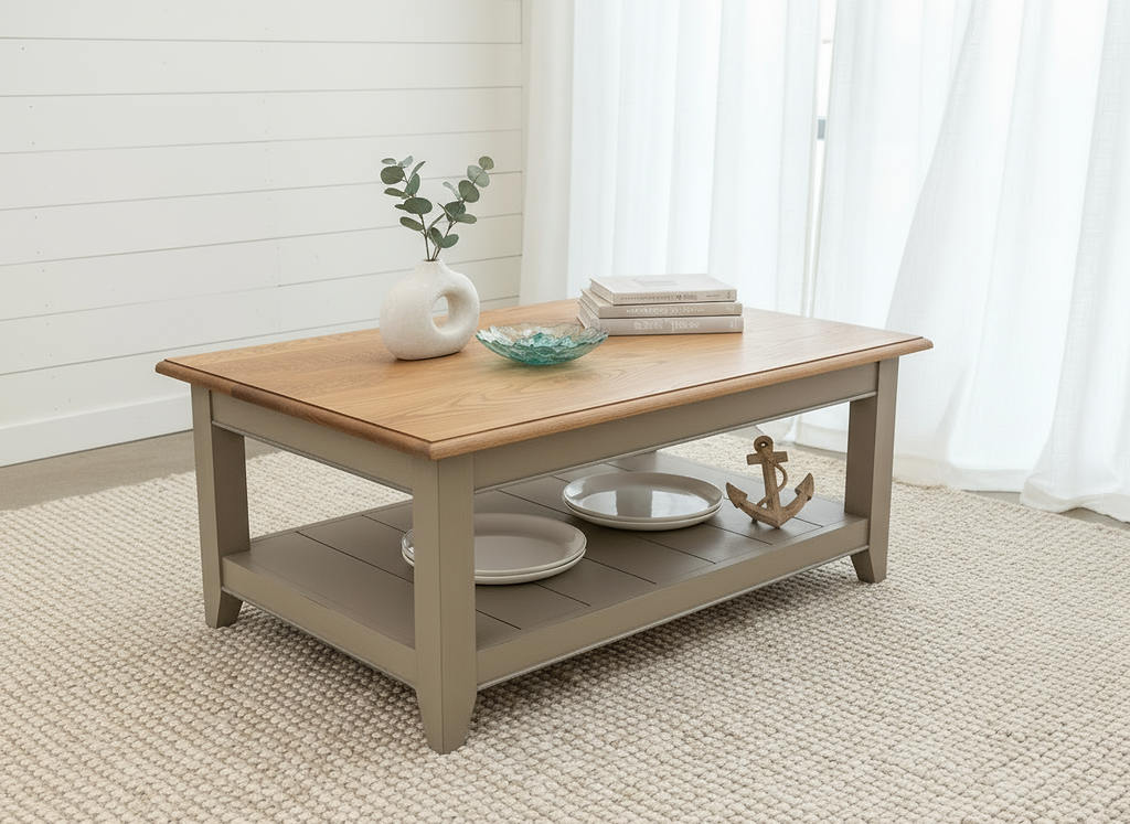 HAVANT Coffee Table 112cm - Hollyhock / Gunsmoke (Oak)
