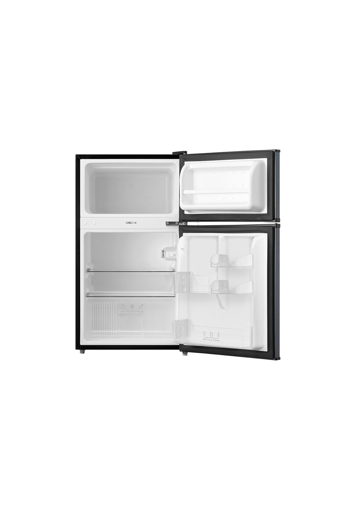 Midea 87L Silver Double Door Bar Fridge HD-113FN