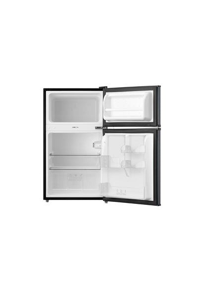 Midea 87L Silver Double Door Bar Fridge HD-113FN