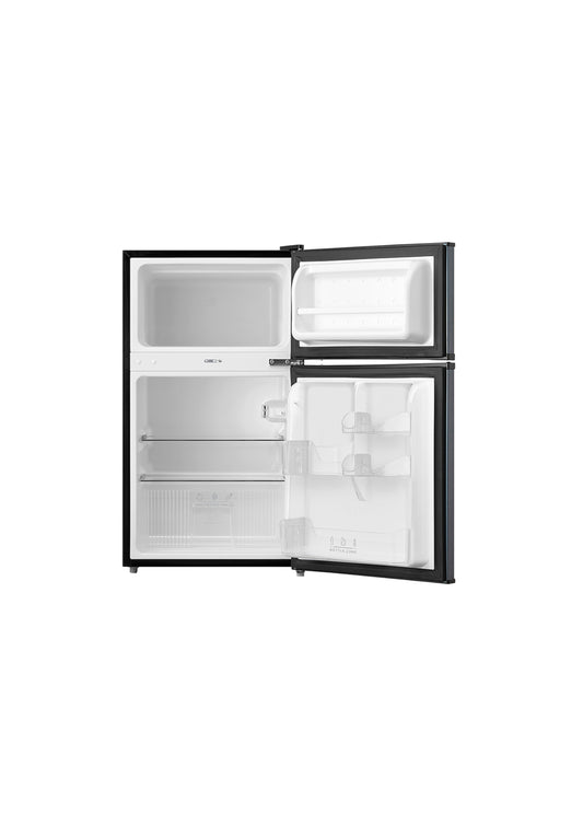 Midea 87L Silver Double Door Bar Fridge HD-113FN
