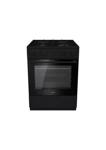 Hisense 60cm 4 Burner Freestanding Gas/Electric Cooker HC63112ABZA