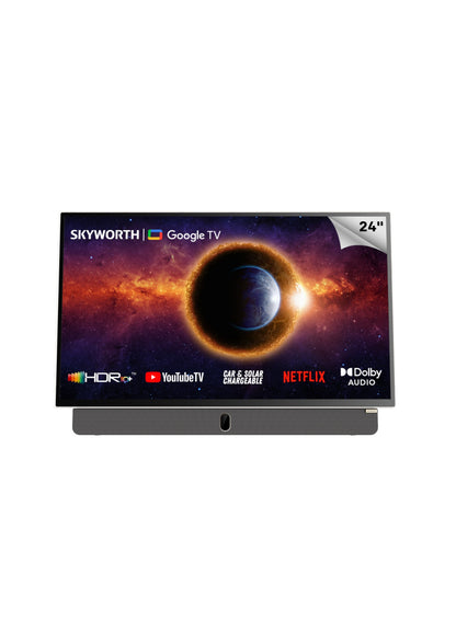 Skyworth 24" FHD Portable Google Smart TV with Battery STF6800