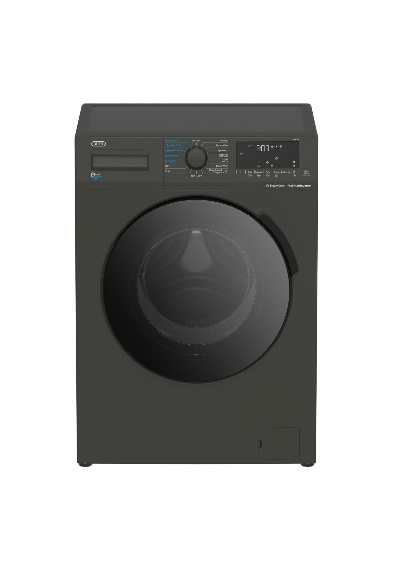 Defy 8/5kg Washer Dryer SteamCure Technology Manhattan Gray DWD 319