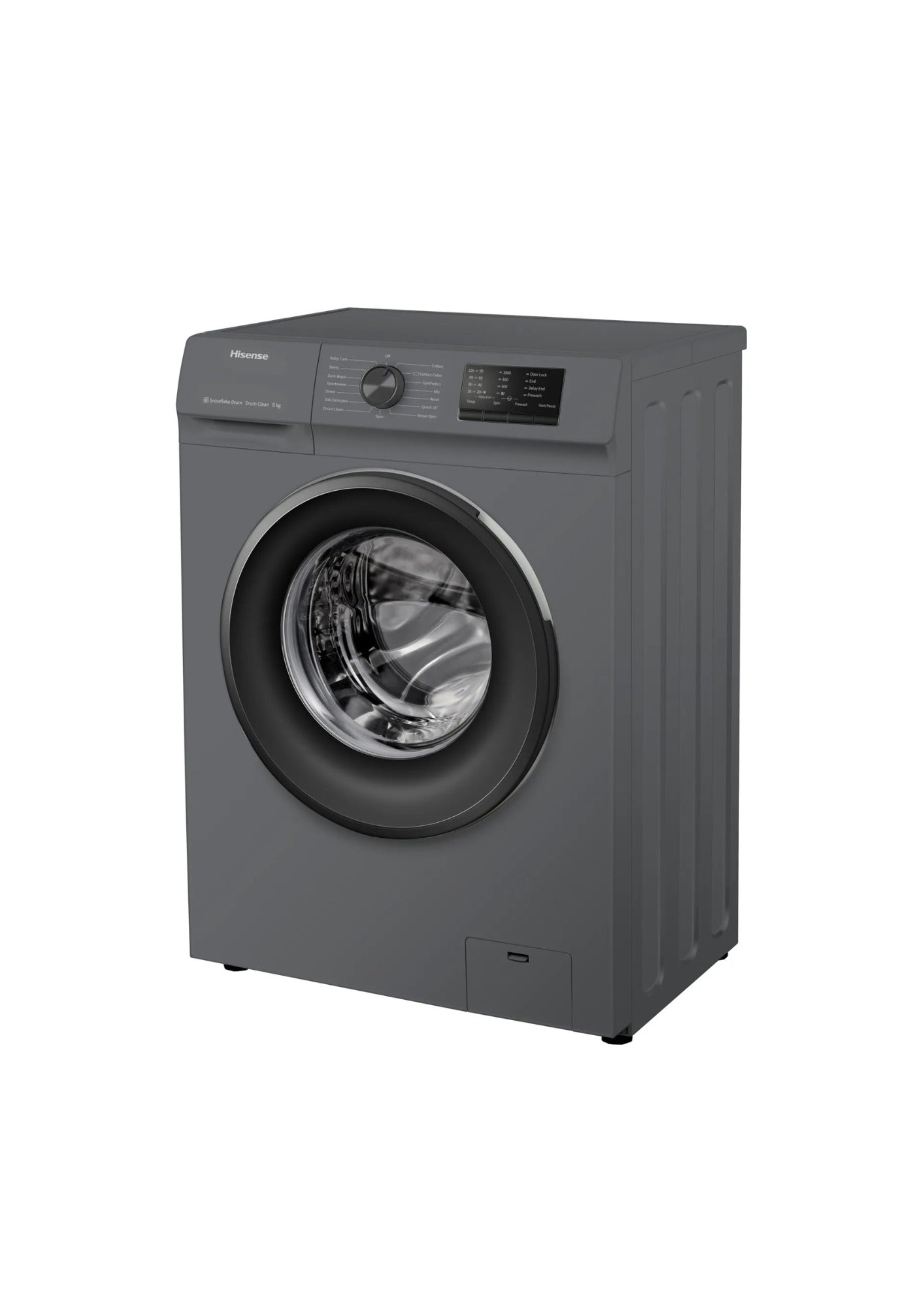 Hisense 6kg Front Loader Titanium Washing Machine Grey WFVC6010T