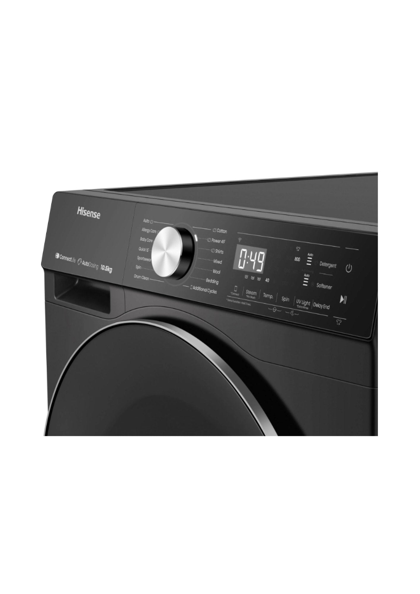 Hisense 10.5kg 5S Series Premium Black Front Loader WF5S1045BB