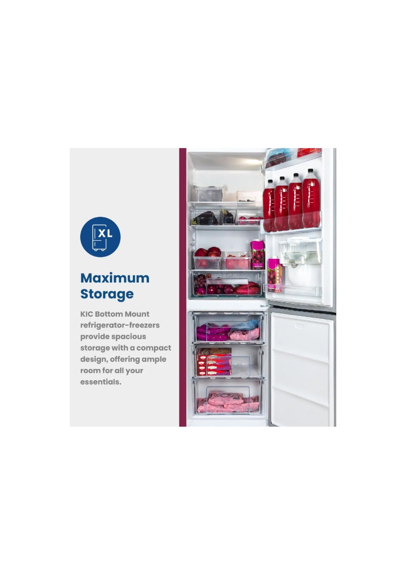 KIC 239L Fridge Freezer KBF525