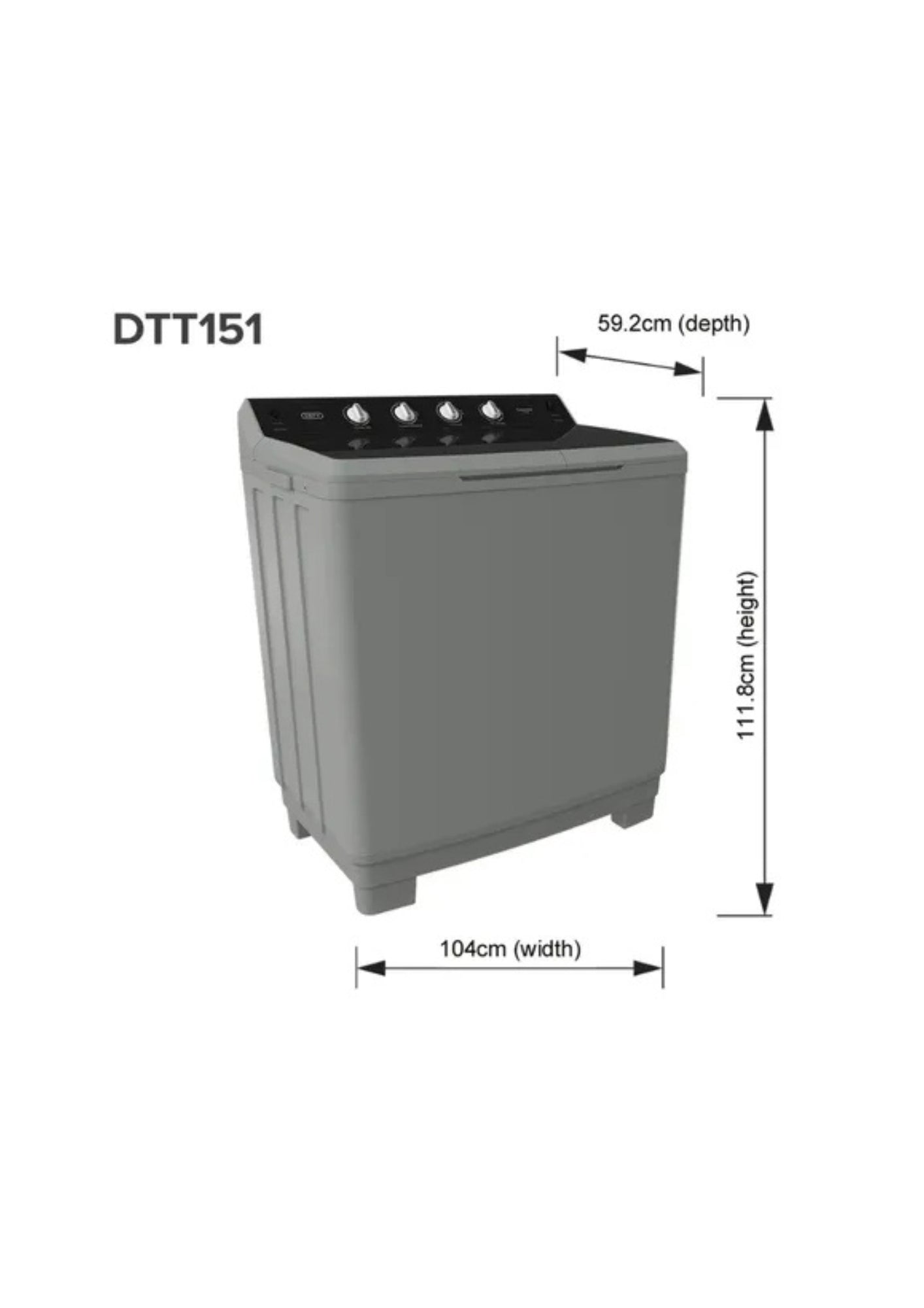 Defy 15kg Twinmaid Twin Tub
