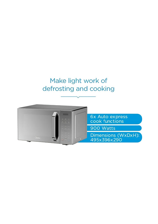 Midea 30l Silver Digital Microwave - EM30SILVER