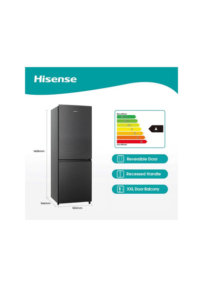 Hisense 223L Combi Refrigerator – Titanium Inox Finish H310BIT