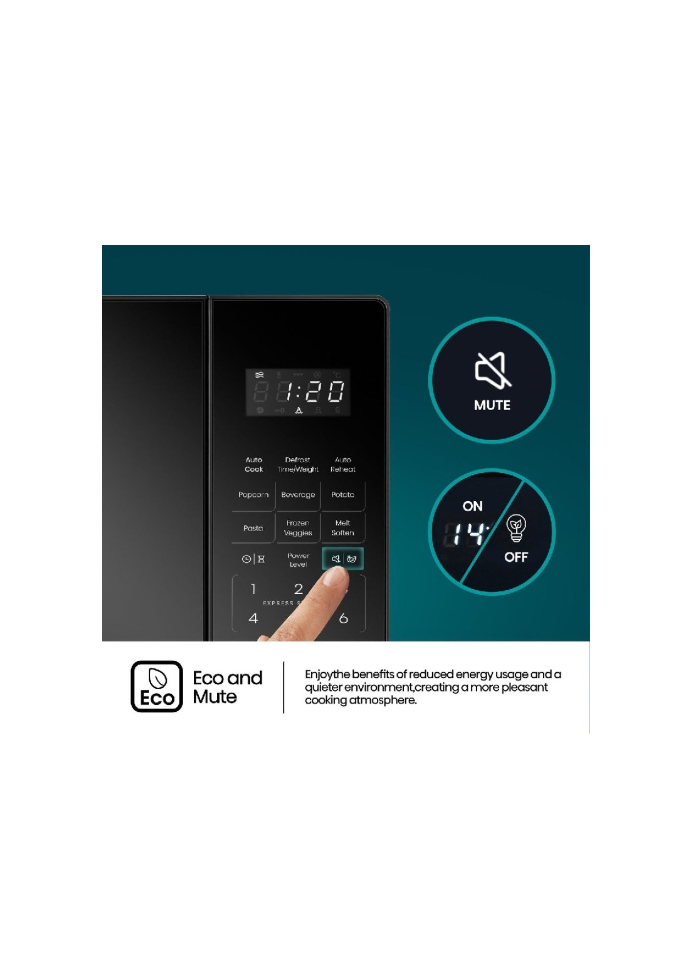 Hisense 45L Black Microwave H45MOBS5X