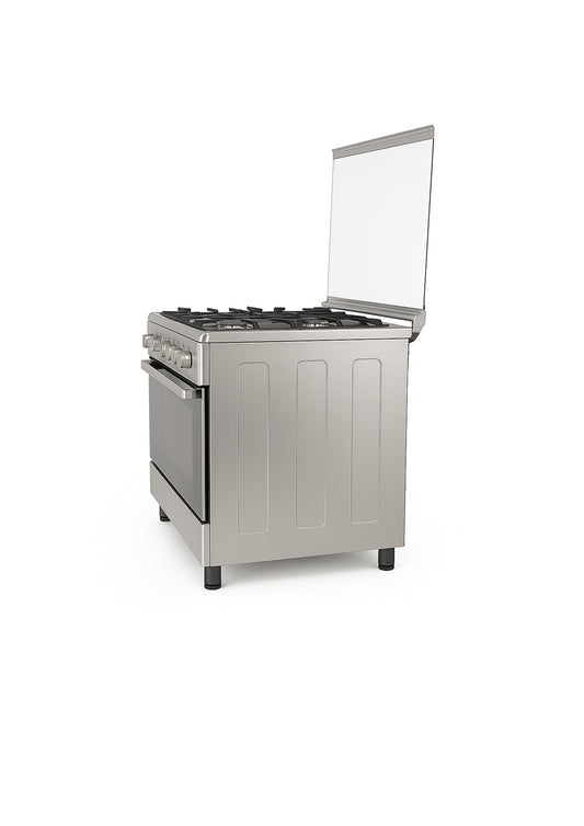 Ferre 90cm 5 Gas Burner Stove (1 Wok Burner) With Electric Oven 59S50E3