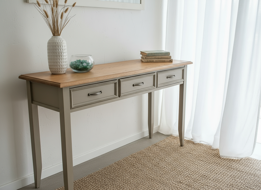 HAVANT Dresser 3 Drawer - Hollyhock / Gunsmoke (Oak)