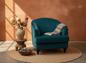 Ntombi Tub Chair - Linville Azure